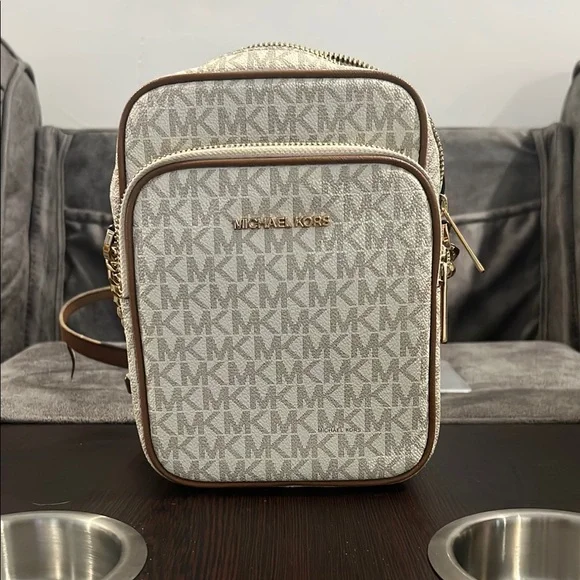 Michael Kors | Bags | Michael Kors Gray And Brown Belt Bag  display picture 1